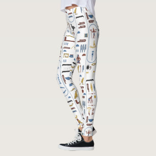 Kunst des antiken Ägypten Hoher Waisted Tanz Yoga Leggings