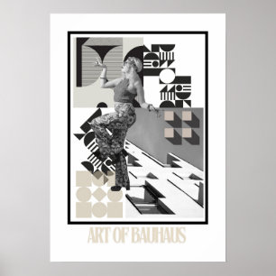 Kunst des Bauhaus Minimalist Modern Design Poster