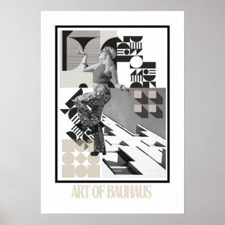 Kunst des Bauhaus Minimalist Modern Design Poster