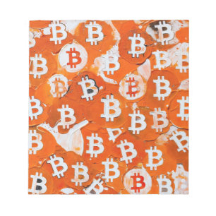 Kunst des Bitcoin (#1) Ölgemälde Notizblock