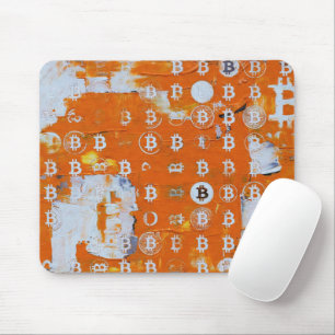 Kunst des Bitcoin (#3) Ölgemälde Mousepad