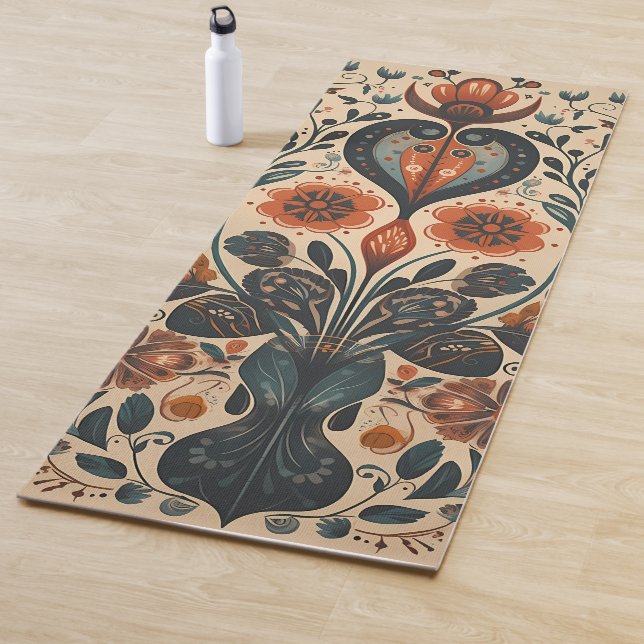 Kunst des Blumenvolks Yogamatte (Beispiel)