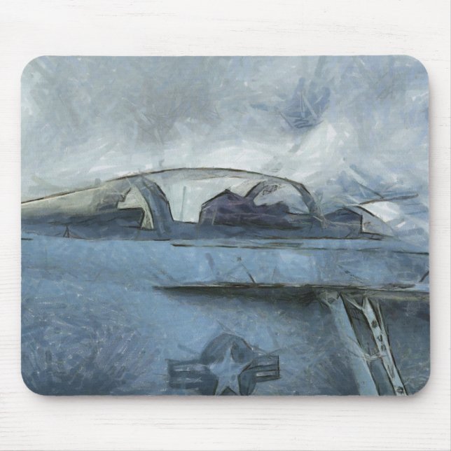 Kunst des Cockpit-EA-18 Mousepad (Vorne)