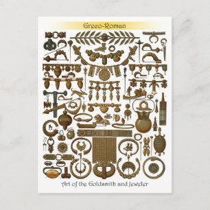 Kunst des Goldschmieds und Juweliers (griechisch-r Postkarte
