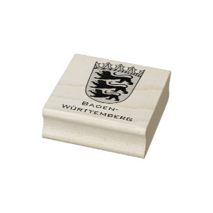 Kunst des großen Staatswappens von Baden-Württembe Gummistempel