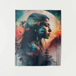 Kunst des indigenen Kulturerbes Wandteppich