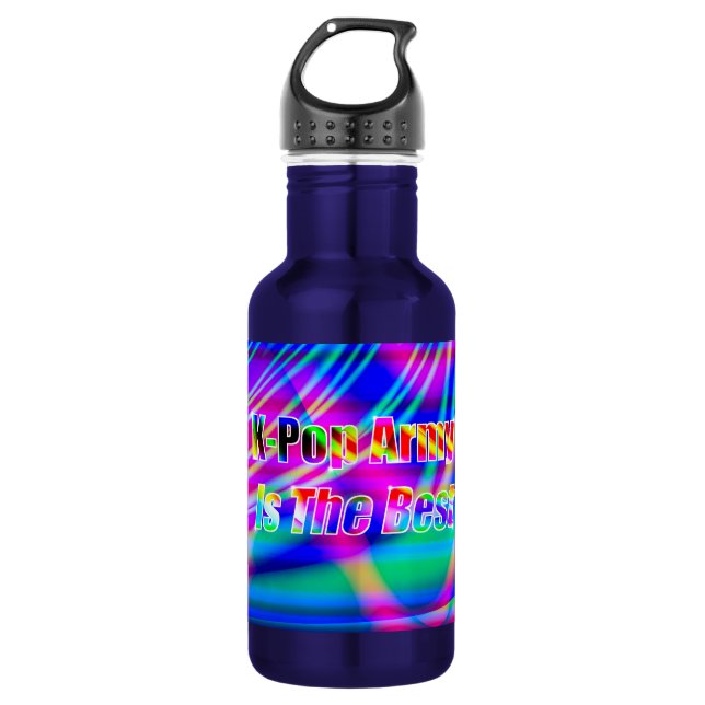 Kunst des K-Pops Edelstahlflasche (Vorderseite)