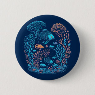 Kunst des Korallenriffs Button