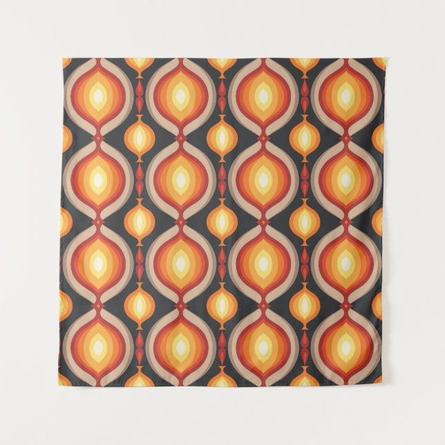 Kunst des Mittelalters: abstrakter geometrischer H Wandteppich (Vorderseite)