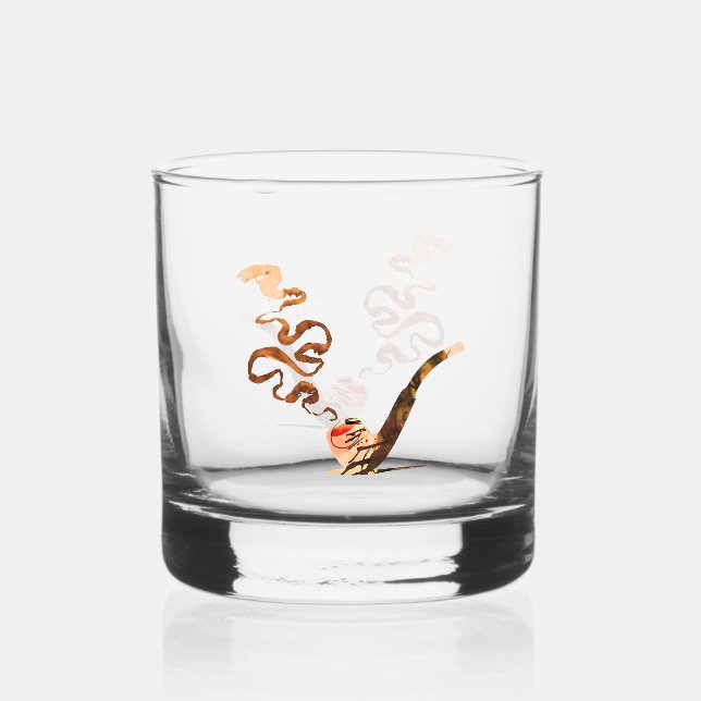 Kunst des Pfeiferauchens 1 Whiskyglas (Vorderseite)