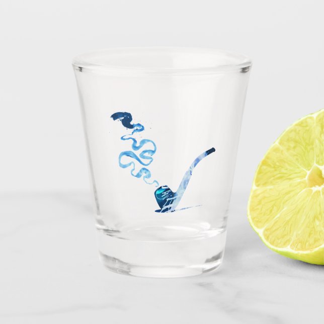 Kunst des Pfeiferauchens 2 Schnapsglas (Vorderseite)