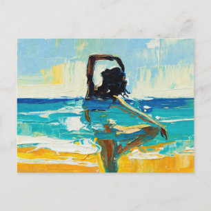 Kunst des Yoga (#2) Ölgemälde Postkarte