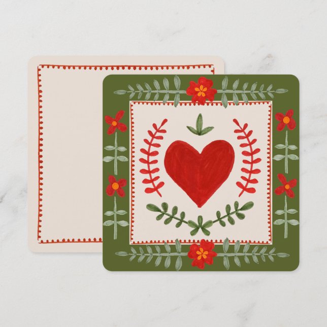 Kunst, Dichtung und Musik Einladung (Vorne/Hinten)