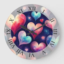 Kunst, Dichtung und Musik Große Wanduhr