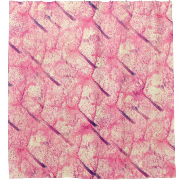 Kunst Die rosa Aquarellfarbe Klappe Wasserfarbe Duschvorhang (Vorderseite)