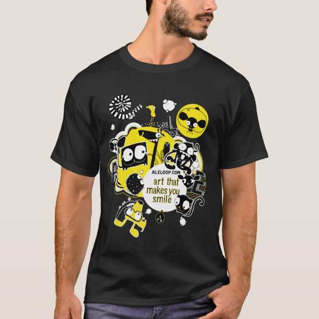 Kunst, die Sie Lächeln Aleloop T - Shirts (Vorderseite)