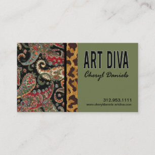 Kunst-Diva-Grafikdesigner-Visitenkarte Visitenkarte