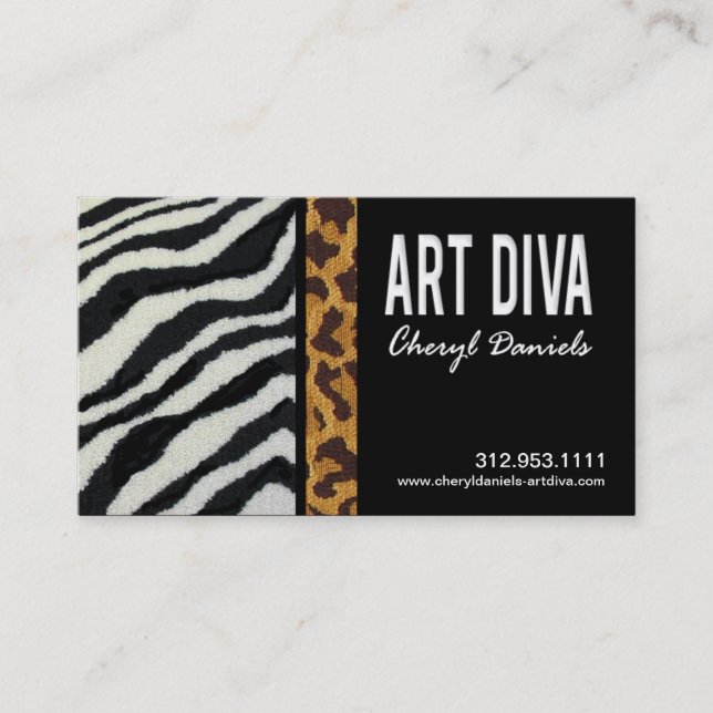 Kunst-Diva-Grafikdesigner-Visitenkarte Visitenkarte (Vorderseite)
