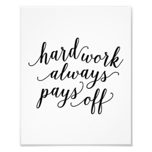 Kunst-Druck der harten Arbeits- Fotodruck