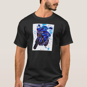 Kunst-Druck Yamahas YZF R1 T-Shirt