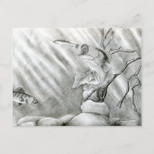 Kunst durch A gewinnen. Steiger - Grad 10 Postkarte