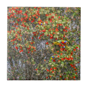 KUNST-EFFEKT DES FLASCHEN-BÜRSTEN-BAUM-CALLISTEMON FLIESE