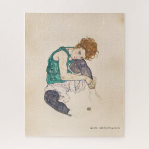 KUNST, EGON SCHIELE SETZTE FRAU MIT DEN