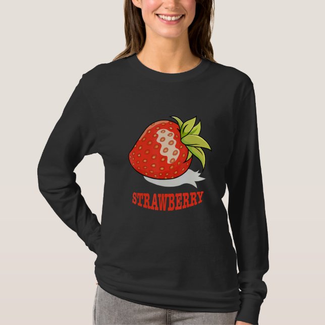 Kunst Erdbeere T-Shirt (Vorderseite)