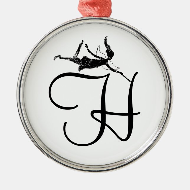 Kunst-Fee-Initiale: H Ornament Aus Metall (Vorne)