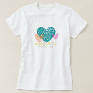 Kunst für die Künste, Aquamarines Herz, bearbeitba T-Shirt