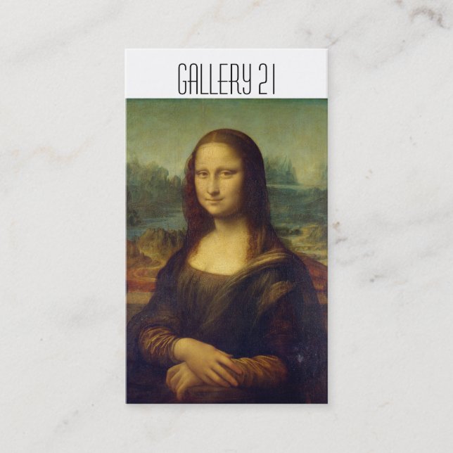 Kunst-Galerie-Visitenkarten Visitenkarte (Vorderseite)