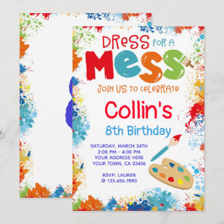 Kunst-Geburtstags-Party Einladung