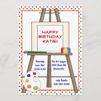 Kunst-Gestell-Einladung Einladung