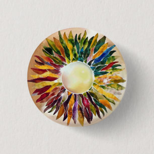 Kunst-Glasperlen-Juwel-Entwurfs-Braut-Knopf Button