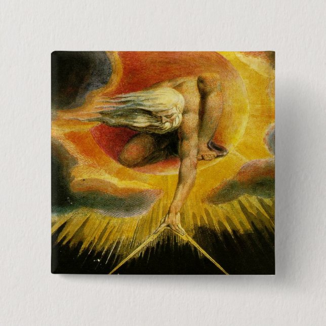 Kunst-Gott Williams Blake Button (Vorderseite)
