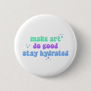 Kunst Gutes tun Button