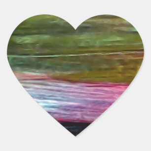 Kunst Herz-Aufkleber