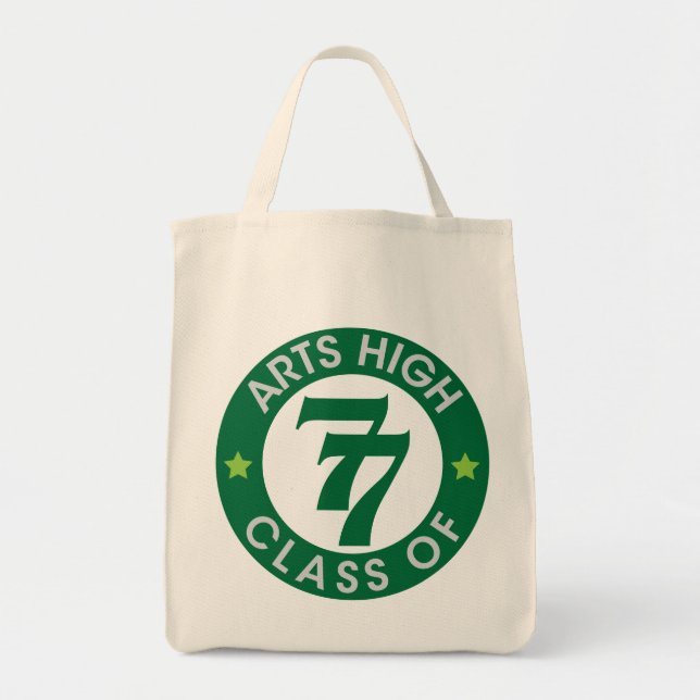 Kunst High School-Klasse mit 77 Logo Tragetasche (Vorne)