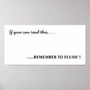 Kunst im Badezimmer Poster