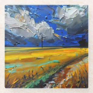 Kunst im ländlichen Raum und der Untersetzer "Blue