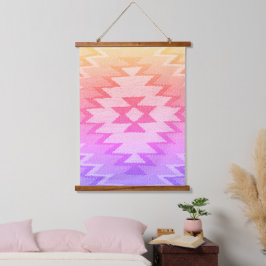 Kunst im Südwesten, pulsierende Sommertöne, Wandteppich Mit Holzrahmen