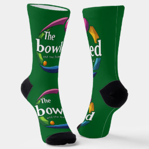 "Kunst in Bewegung: Kreisförmiger Rasen-Bowling-Lo Socken