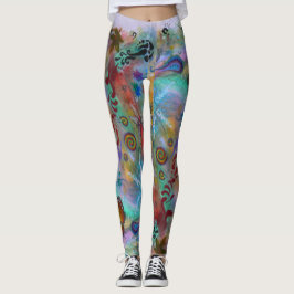 Kunst in der Natur, handgemacht Leggings
