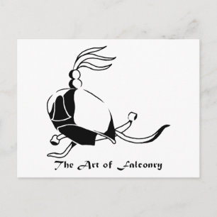Kunst in Falconry - Hood Postkarte