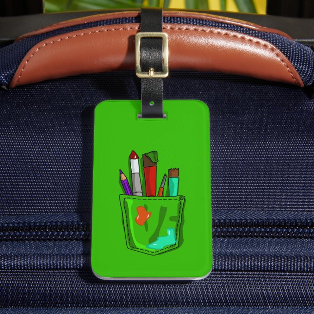 Kunst in meinem Taschen Gepäckanhänger (Vorderseite Insitu 2)