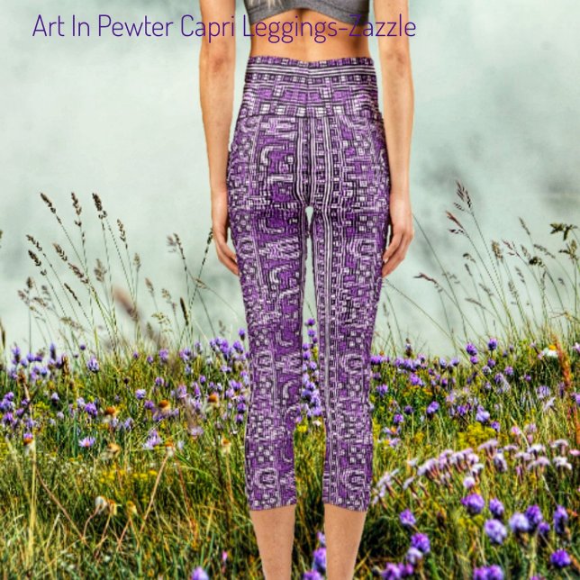 Kunst in Zinn Capri Leggings (Von Creator hochgeladen)