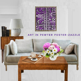 Kunst in Zinn Poster
