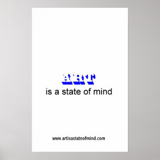 Kunst ist ein Staat des Geistes Poster