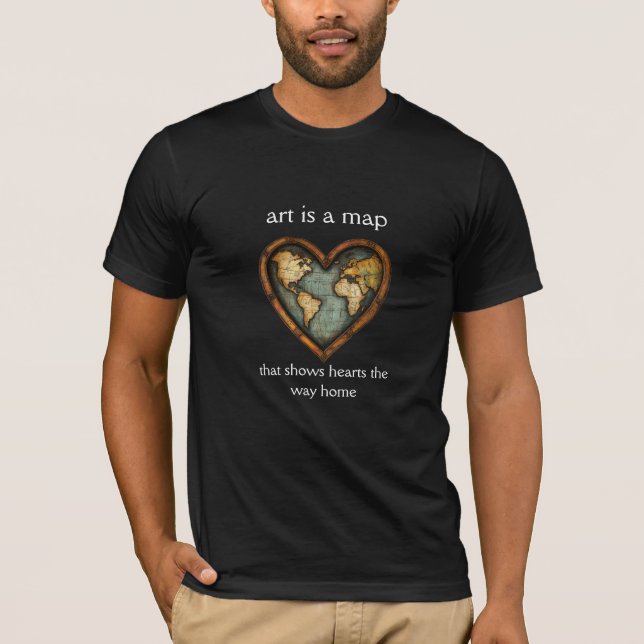 Kunst ist eine Karte T-Shirt (Vorderseite)