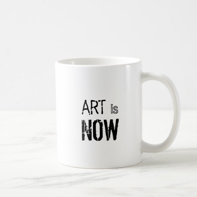Kunst ist jetzt schwarze Betonung Kaffeetasse (Rechts)